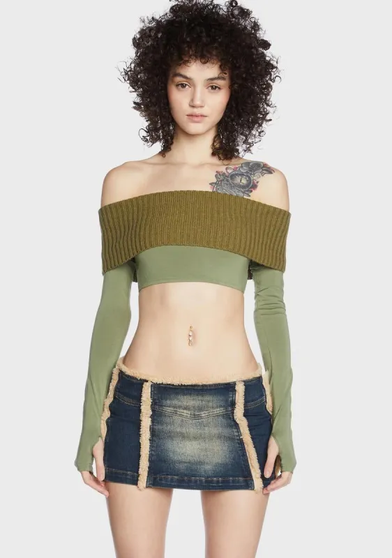 Binita Off Shoulder Sweater sold by Dolls Kill