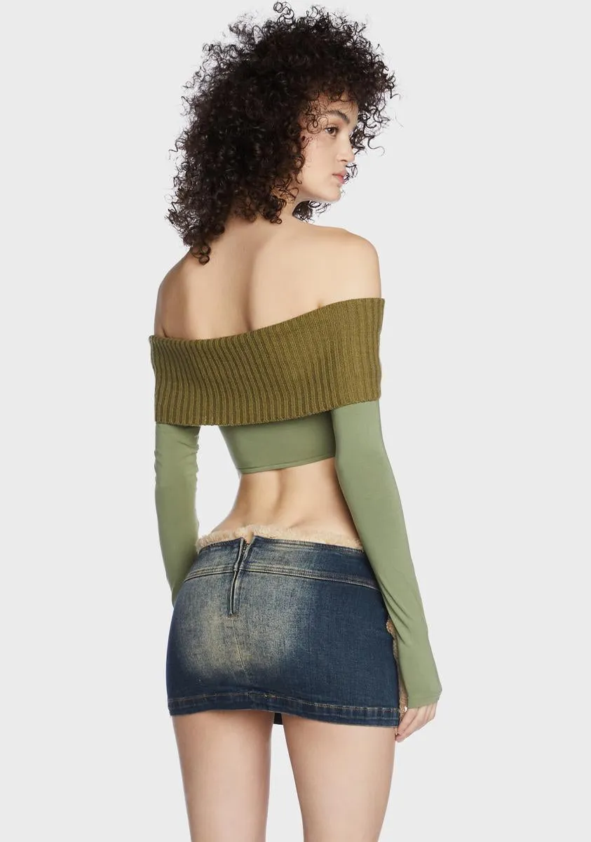 Binita Off Shoulder Sweater sold by Dolls Kill product image thumbnail 5