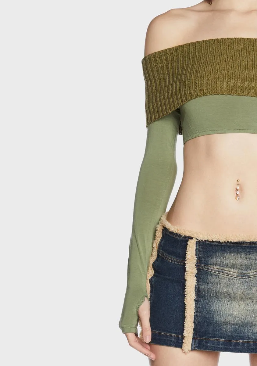 Binita Off Shoulder Sweater sold by Dolls Kill product image thumbnail 2