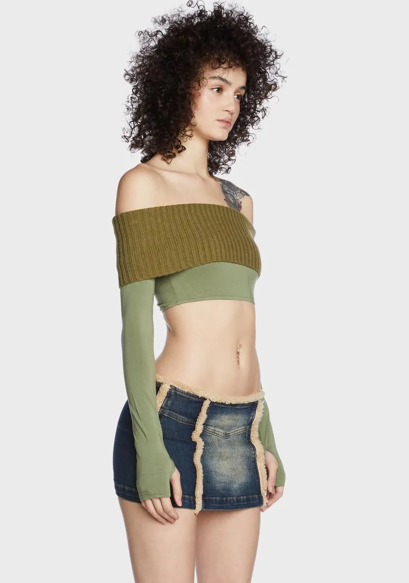 Binita Off Shoulder Sweater sold by Dolls Kill product image thumbnail 3