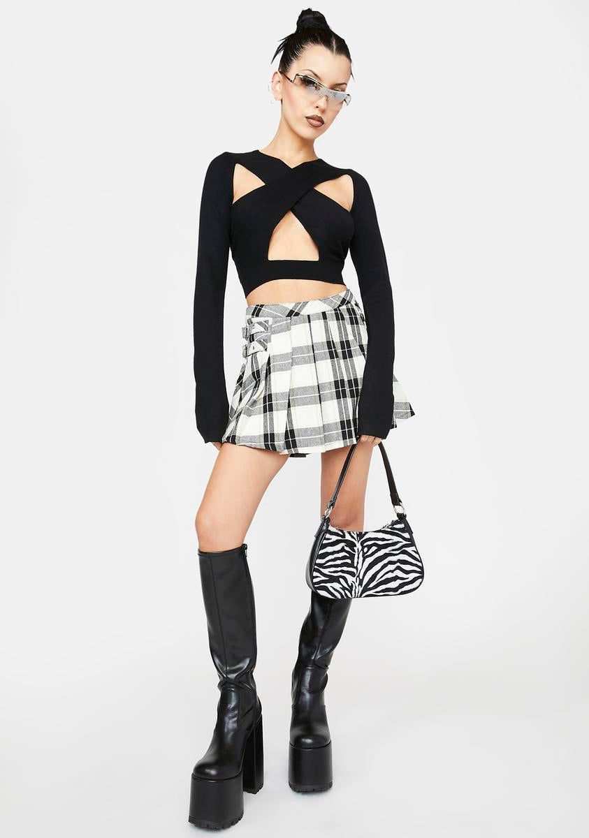 Dark No More Lies Cut-Out Top sold by Dolls Kill product image thumbnail 3