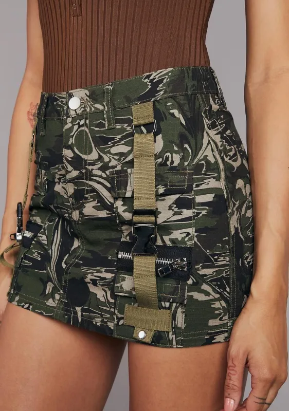 I'm A Catch Mini Skirt sold by Dolls Kill