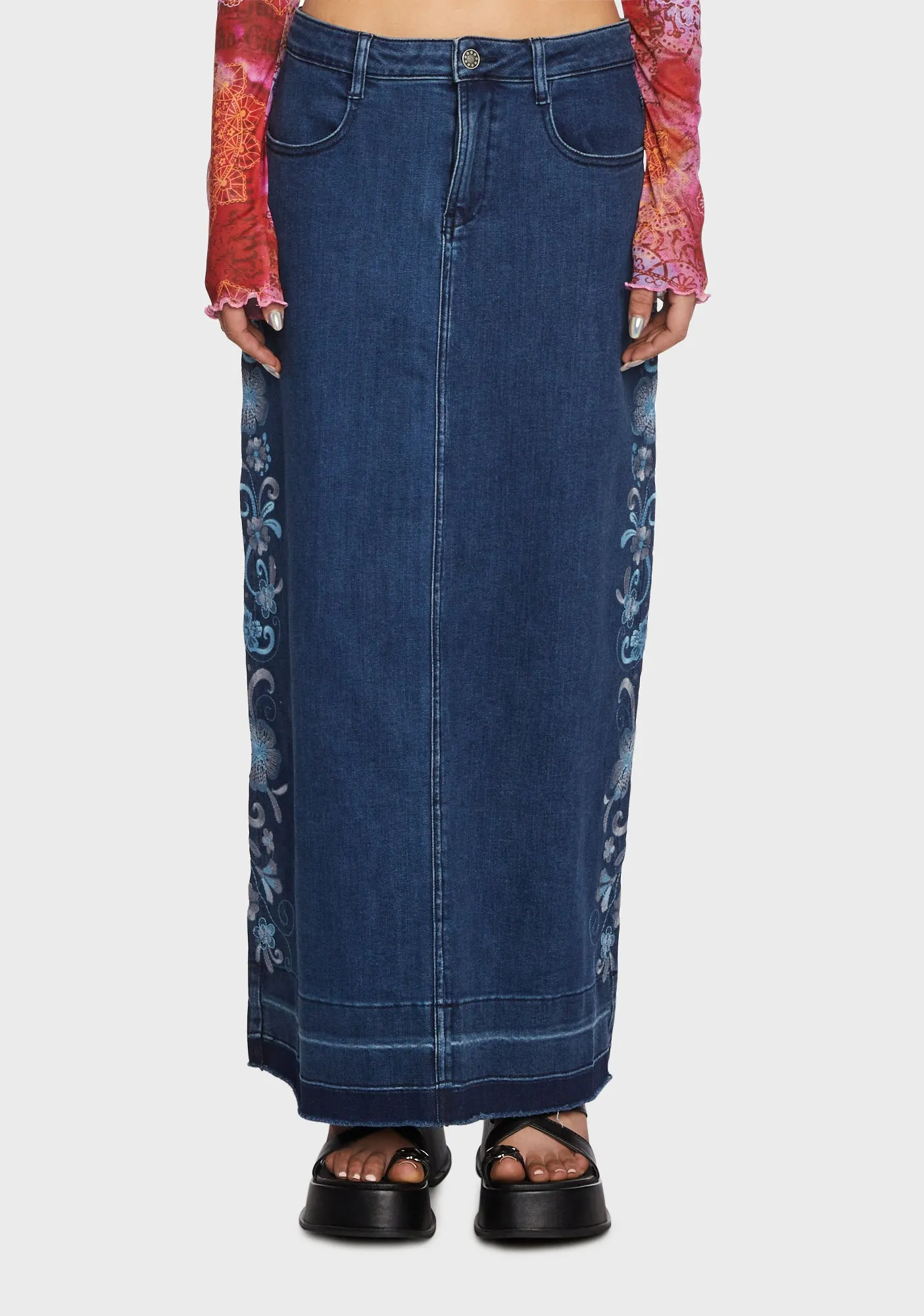 Little Island Maxi Skirt sold by Dolls Kill