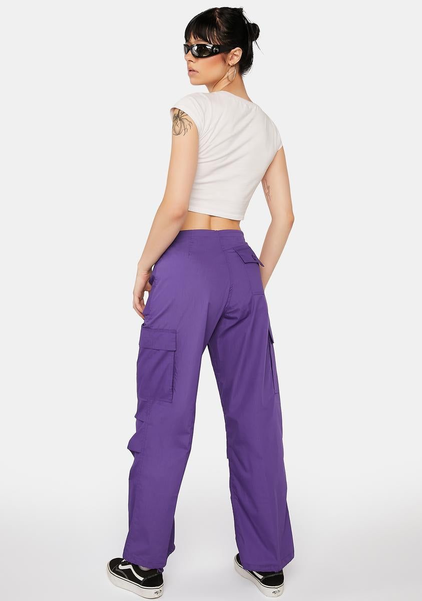 Purple Flap Pocket Pants sold by Dolls Kill product image thumbnail 4