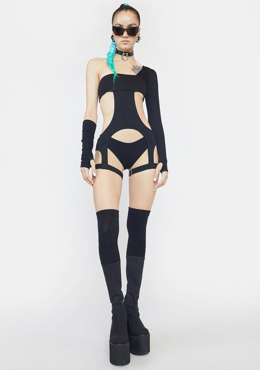 Obscura Inferno Cut-Out Bodysuit sold by Dolls Kill product image thumbnail 3
