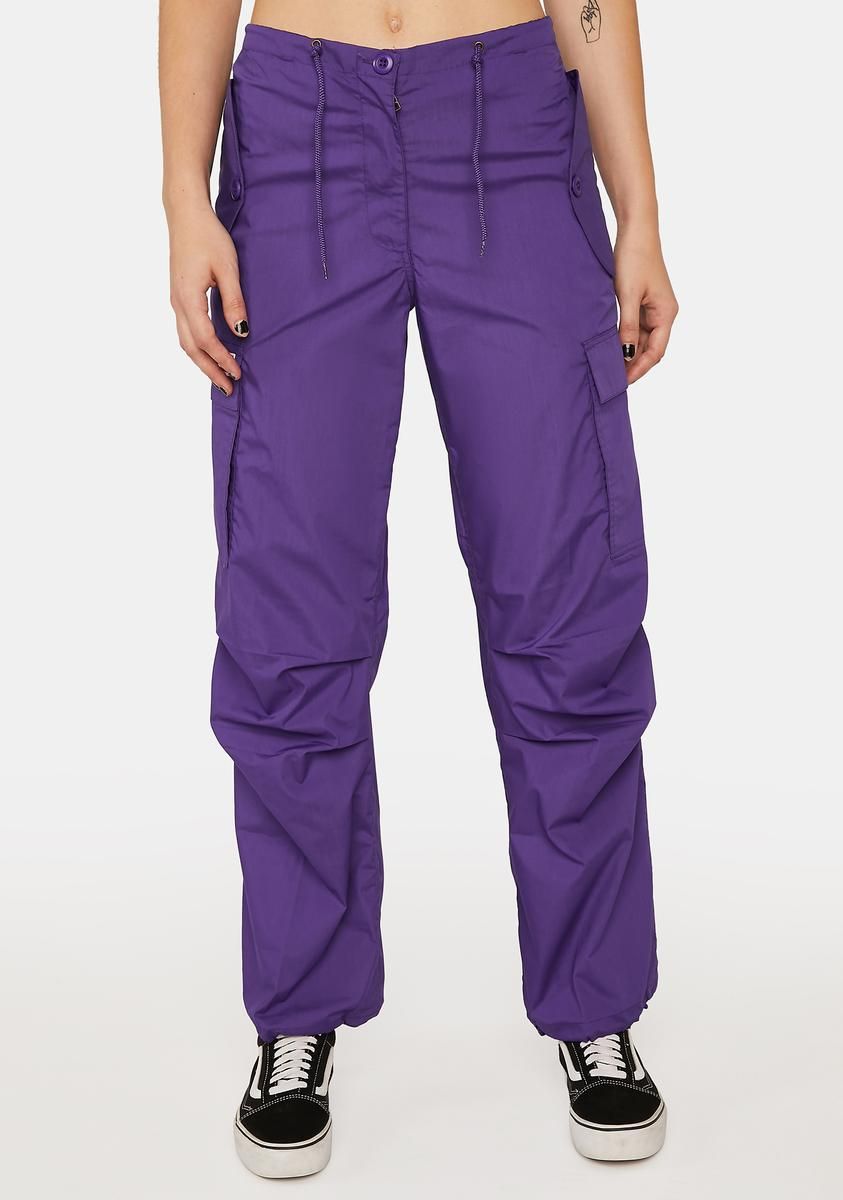 Purple Flap Pocket Pants sold by Dolls Kill