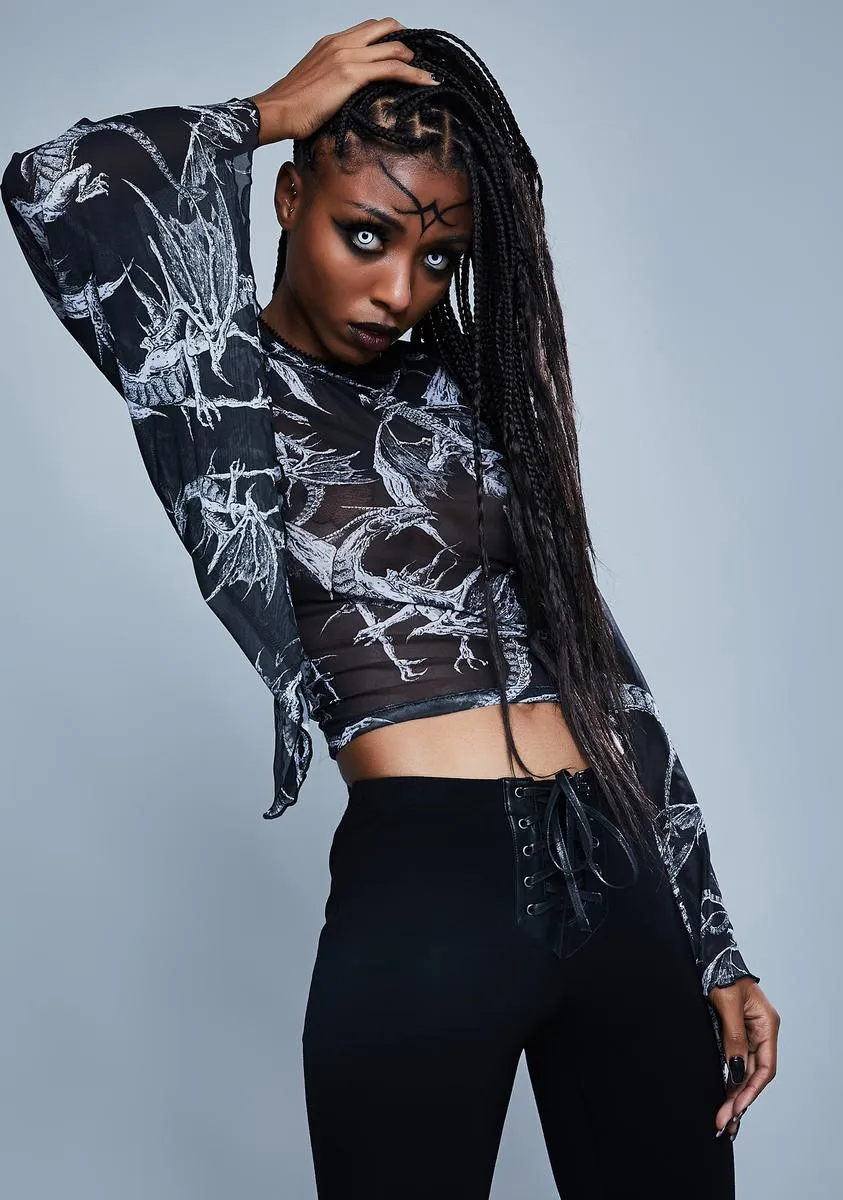 A Certain Doom Mesh Top sold by Dolls Kill product image thumbnail 2