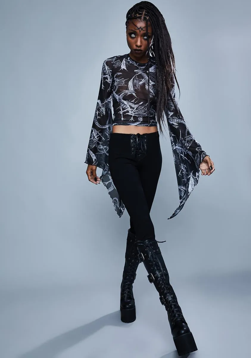 A Certain Doom Mesh Top sold by Dolls Kill product image thumbnail 3