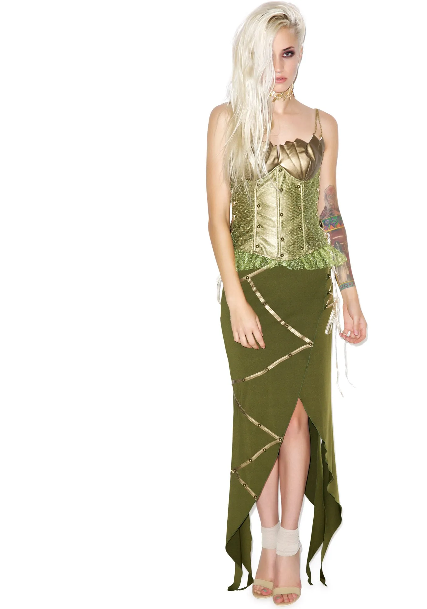Song Of The Swamp Siren Costume sold by Dolls Kill product image thumbnail 5