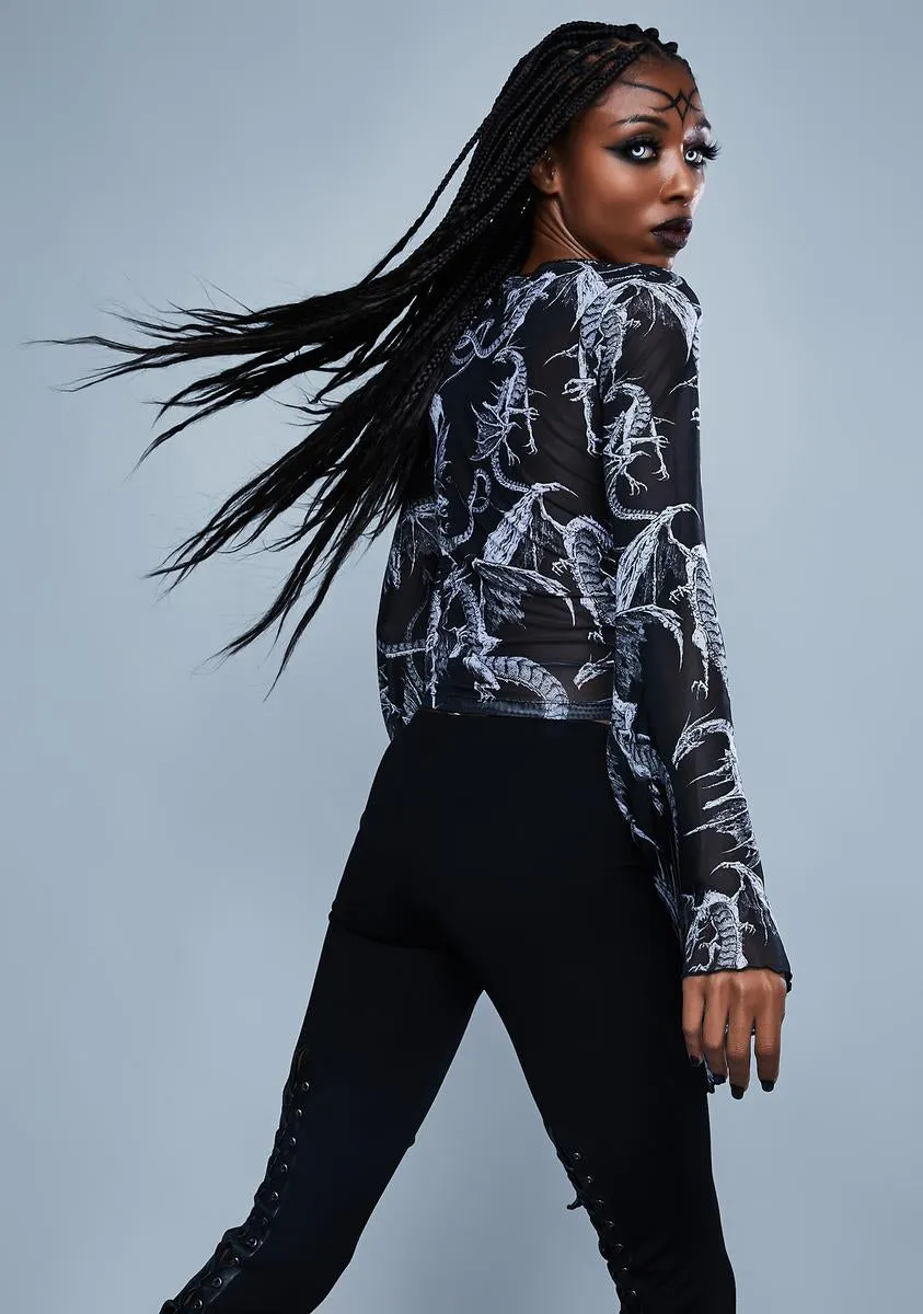 A Certain Doom Mesh Top sold by Dolls Kill product image thumbnail 4