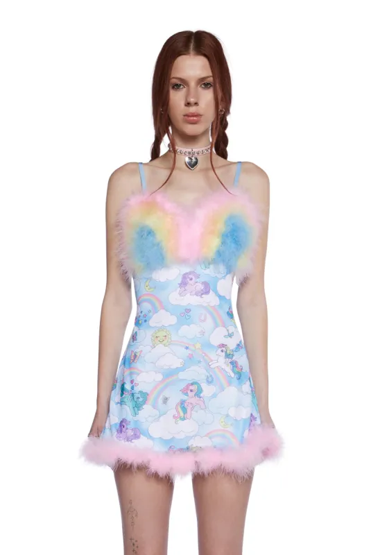 Rainbow Chaser Slip Dress sold by Dolls Kill