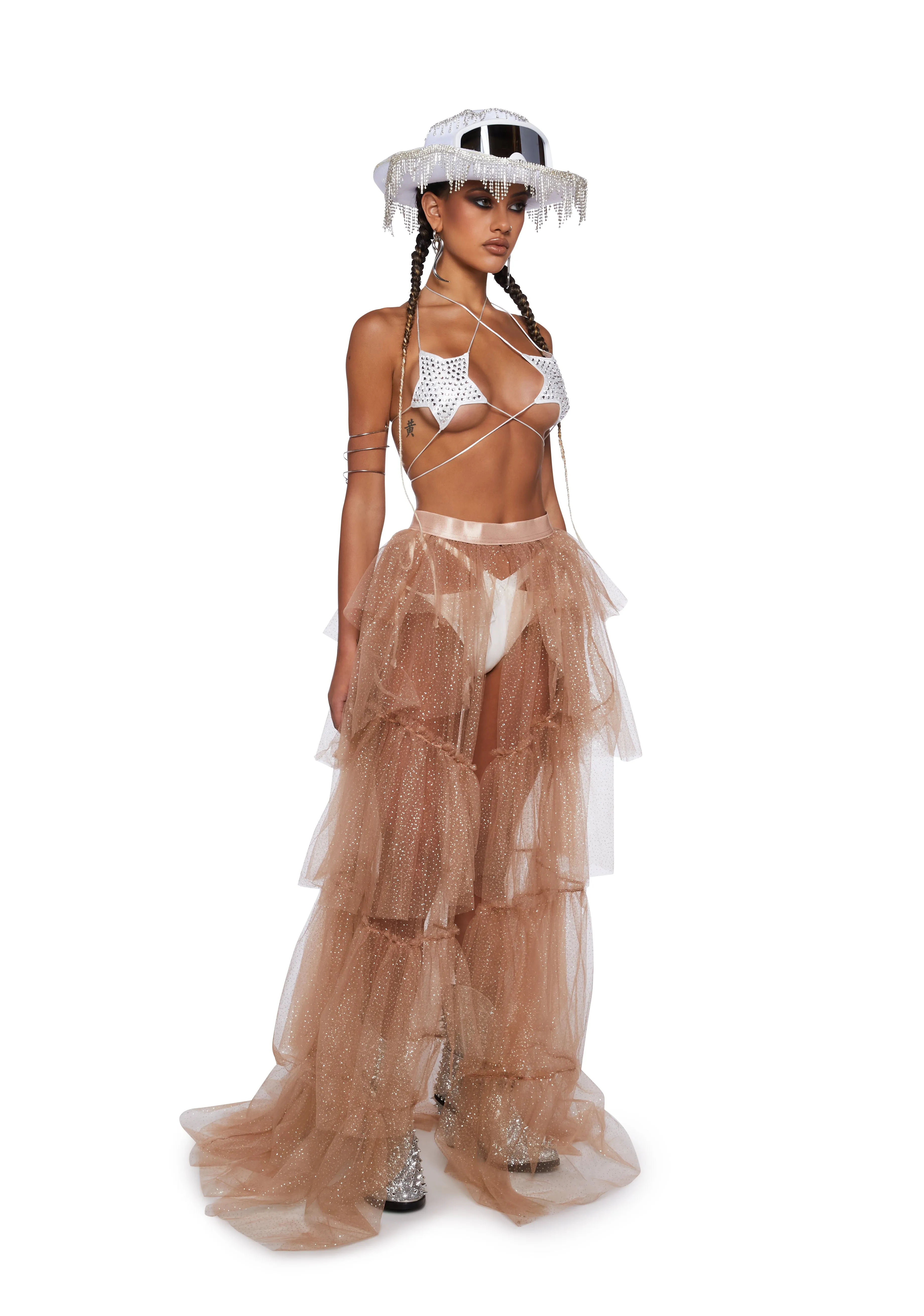 Sparkle Trek Tulle Maxi Skirt sold by Dolls Kill product image thumbnail 2
