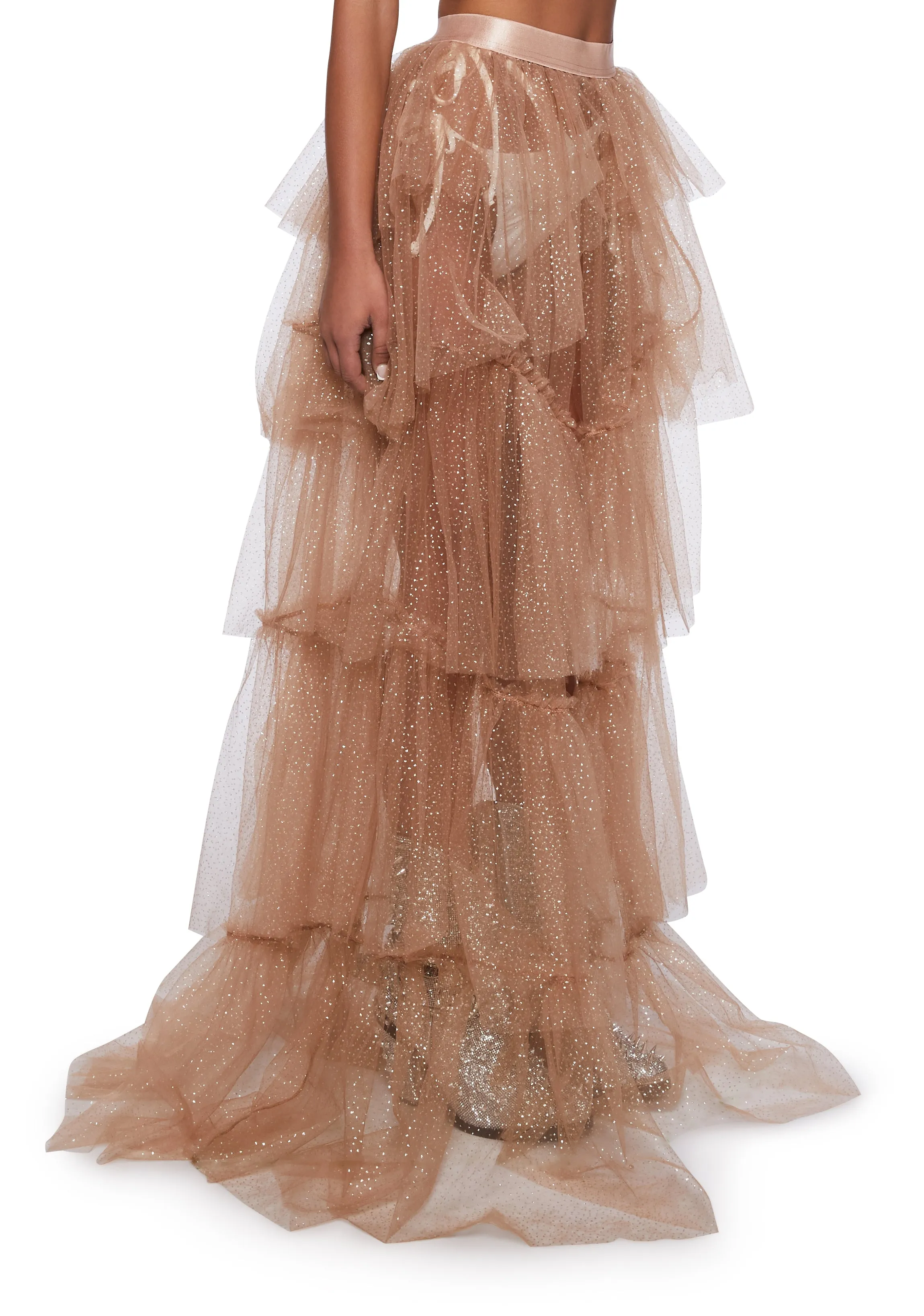Sparkle Trek Tulle Maxi Skirt sold by Dolls Kill product image thumbnail 3