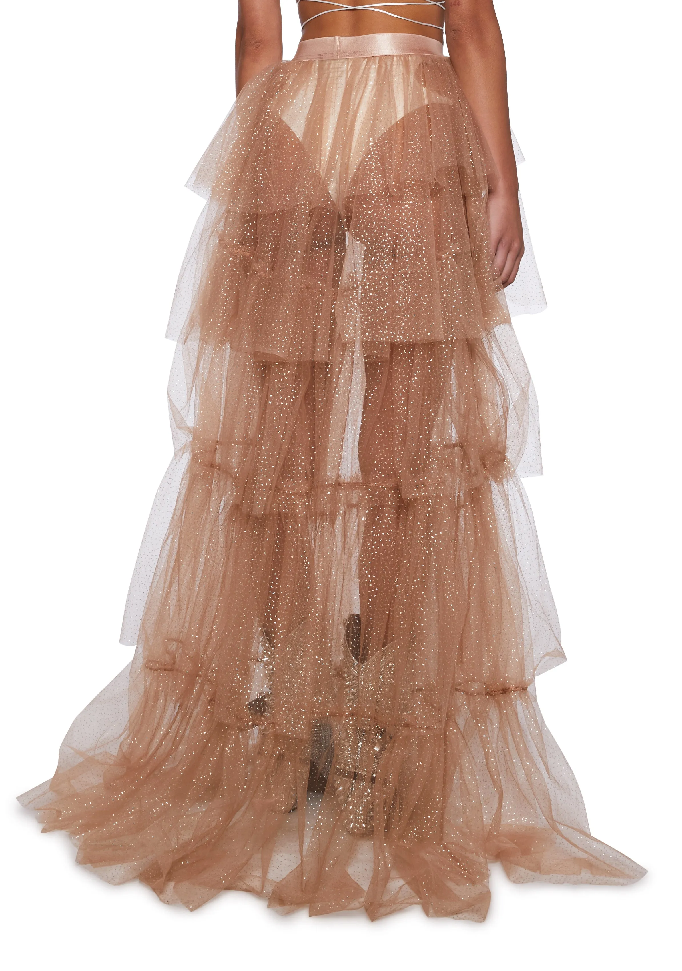 Sparkle Trek Tulle Maxi Skirt sold by Dolls Kill product image thumbnail 4