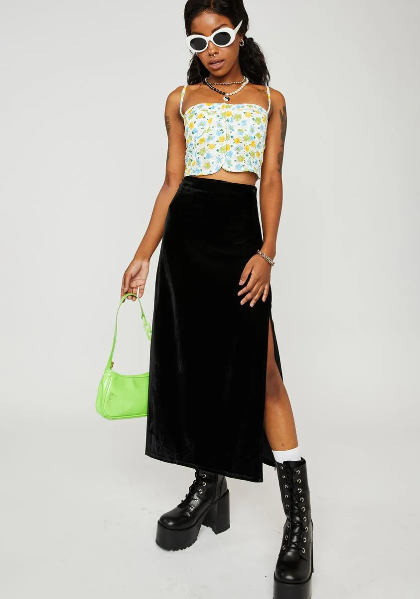 Cutie Behavior Floral Crop Top sold by Dolls Kill product image thumbnail 3