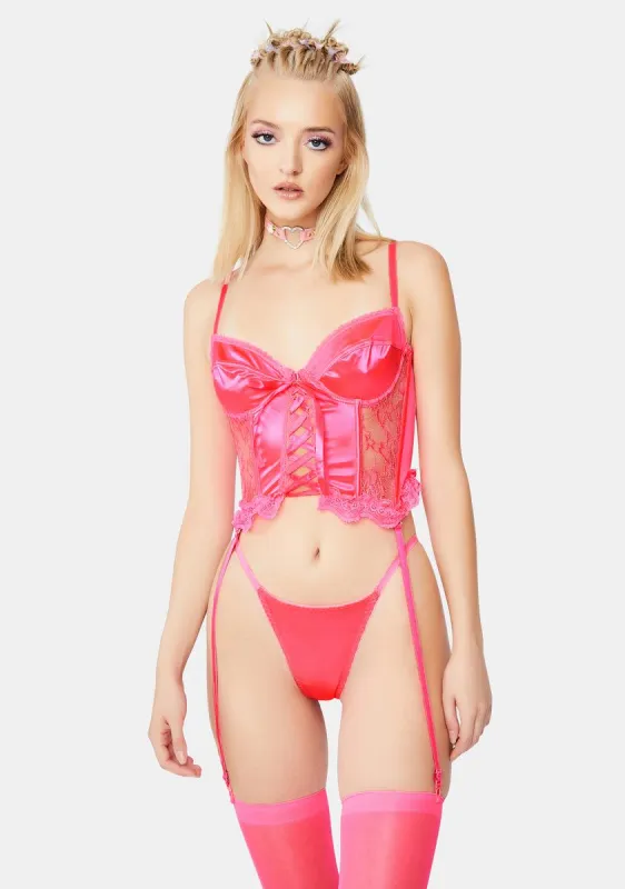 Sweet Heiress Lace Bustier Set sold by Dolls Kill