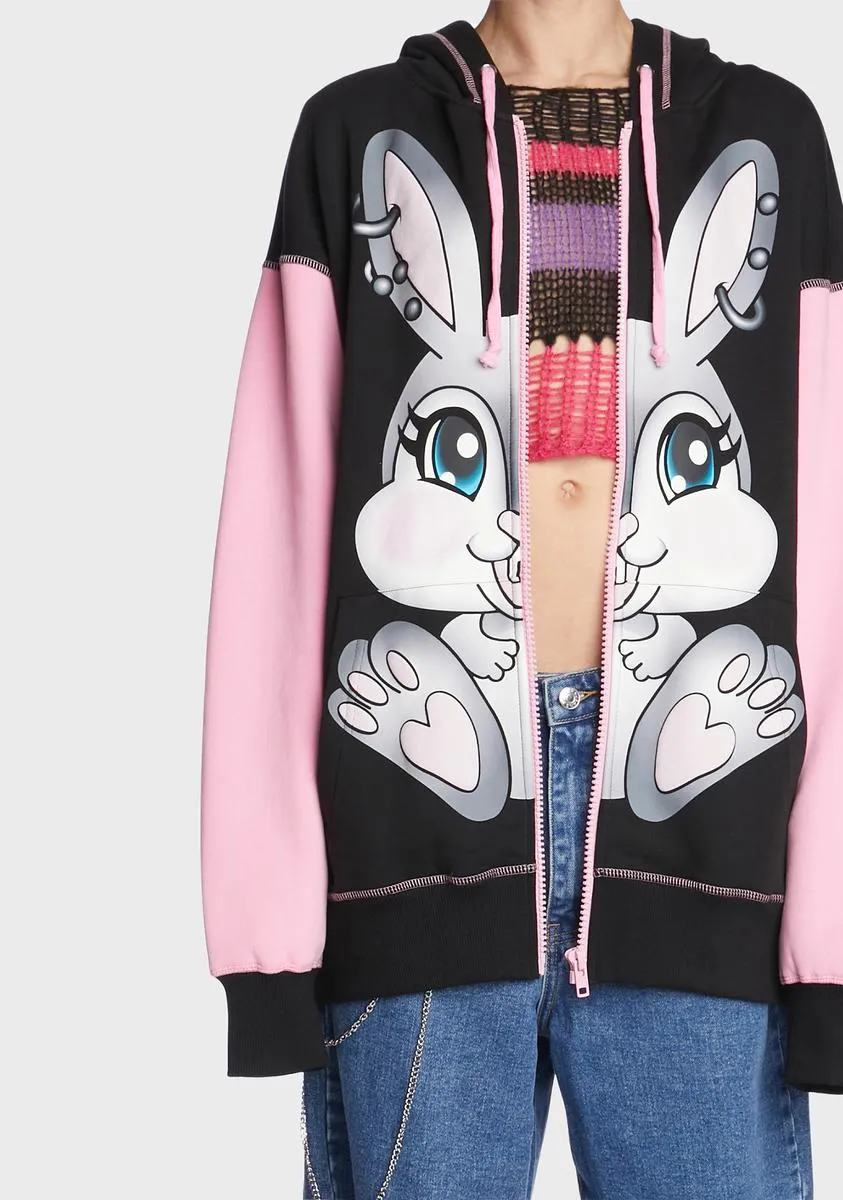 Bunny Haze Graphic Hoodie sold by Dolls Kill product image thumbnail 2