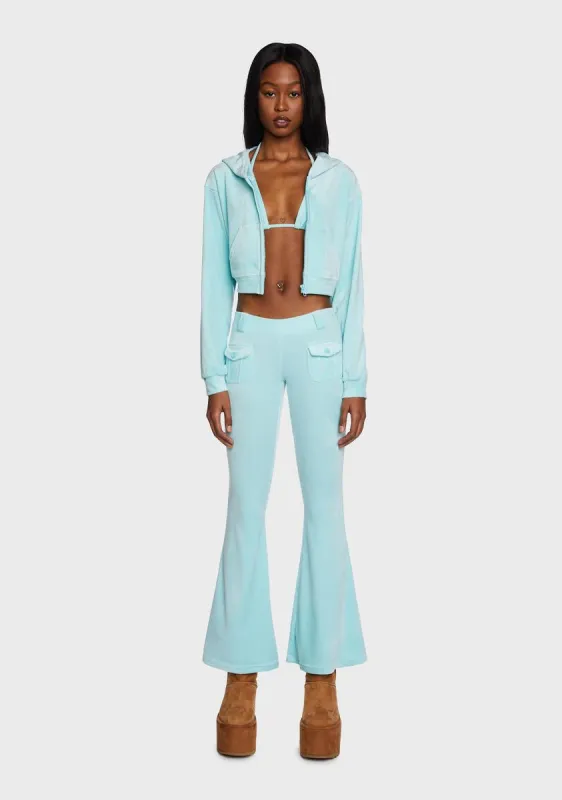 Media Hottie Velour Tracksuit Set sold by Dolls Kill