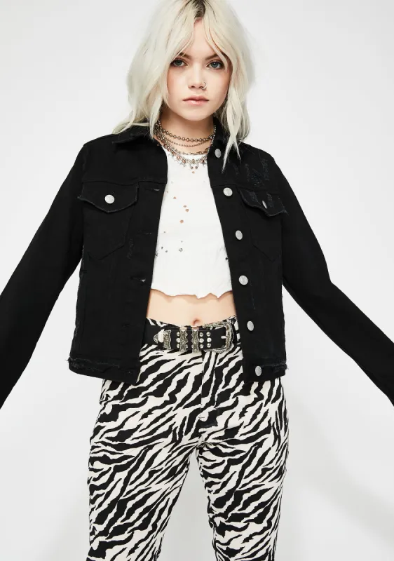 Joy Ride Denim Jacket sold by Dolls Kill