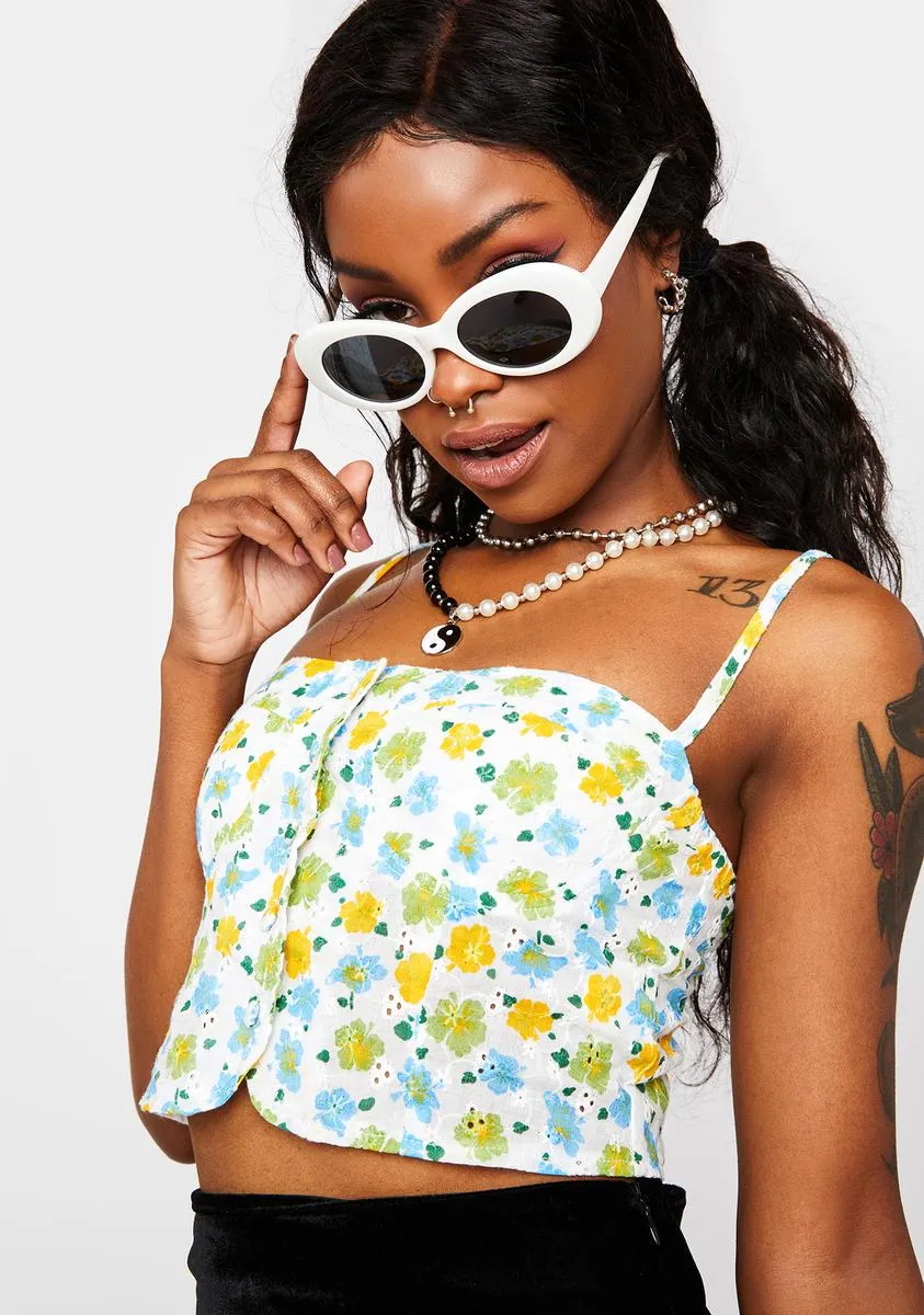 Cutie Behavior Floral Crop Top sold by Dolls Kill product image thumbnail 2