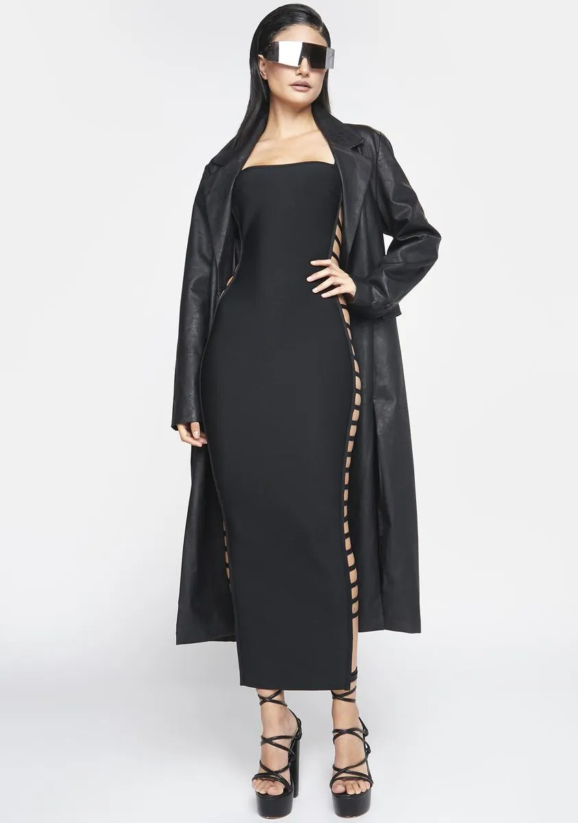 Cut Out Side Detail Bandage Midi Dress sold by Dolls Kill product image thumbnail 3