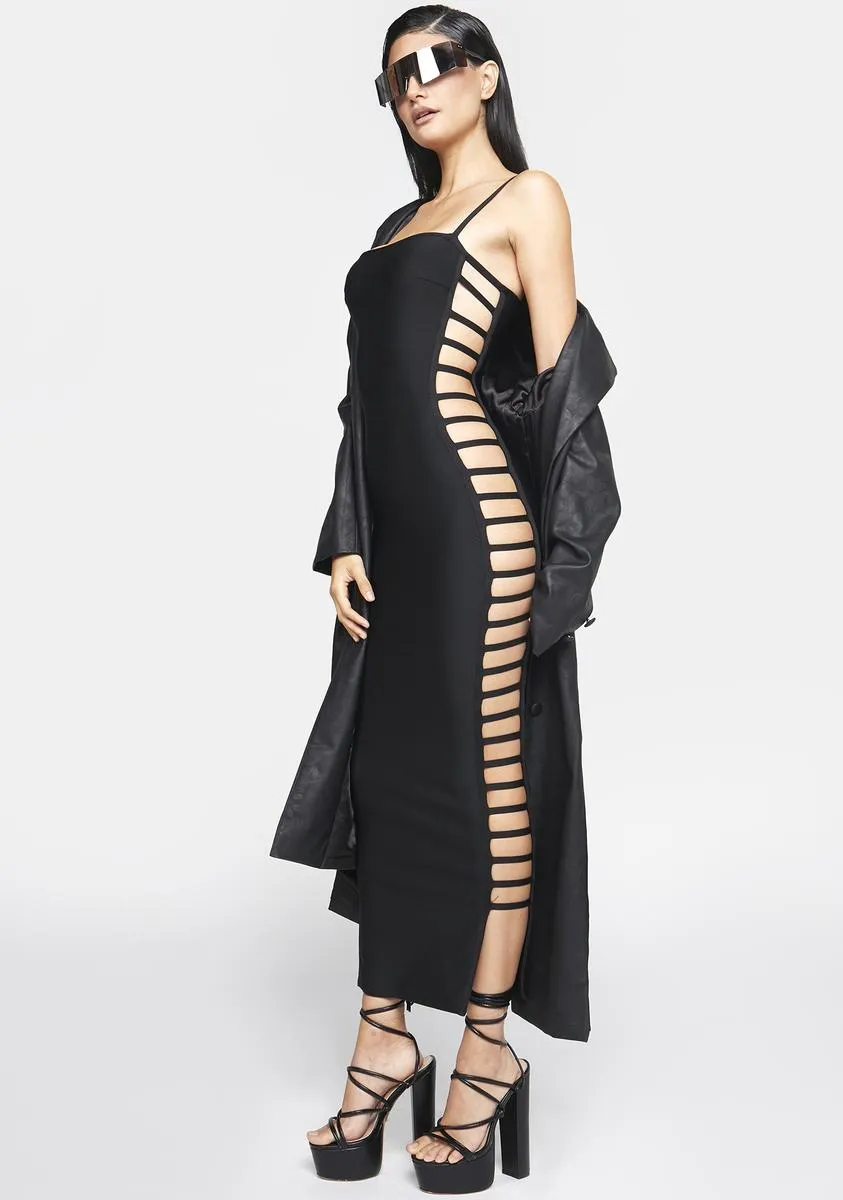 Cut Out Side Detail Bandage Midi Dress sold by Dolls Kill product image thumbnail 2