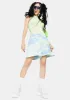 Blue Lincoln Track Shorts sold by Dolls Kill