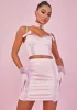 Sitting Pretty Satin Ruffle Skirt sold by Dolls Kill