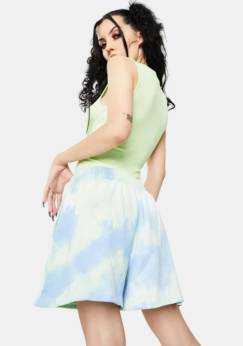 Blue Lincoln Track Shorts sold by Dolls Kill product image thumbnail 4