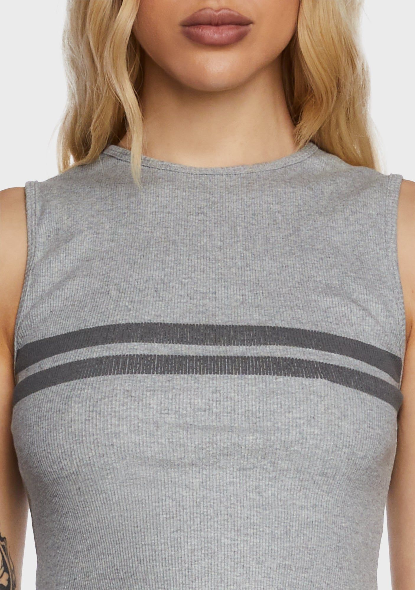 Monlo Vest Top - Gray sold by Dolls Kill product image thumbnail 5