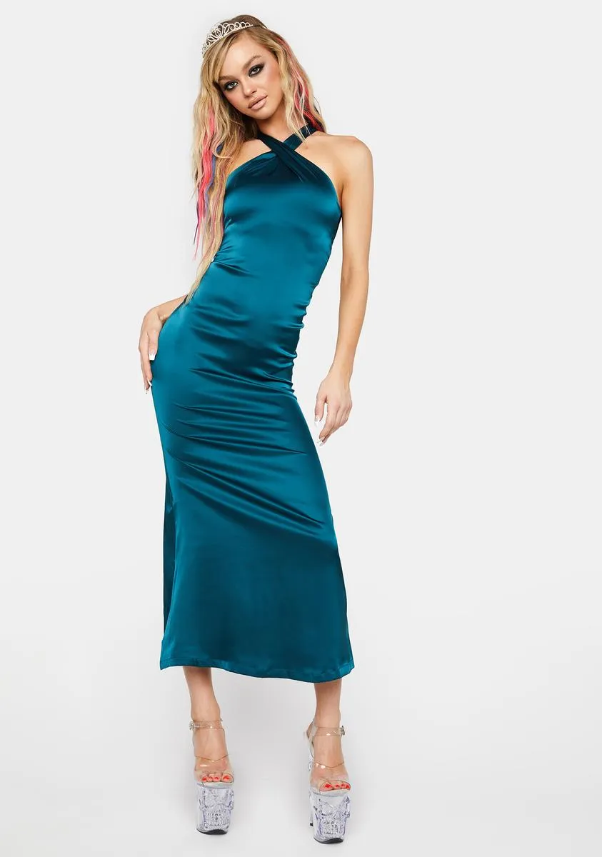 Teal Music In Me Maxi Dress sold by Dolls Kill product image thumbnail 3