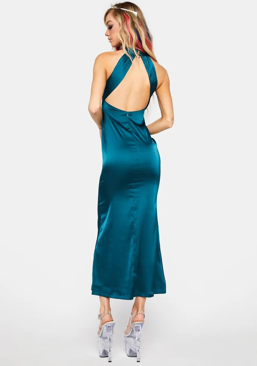 Teal Music In Me Maxi Dress sold by Dolls Kill product image thumbnail 4