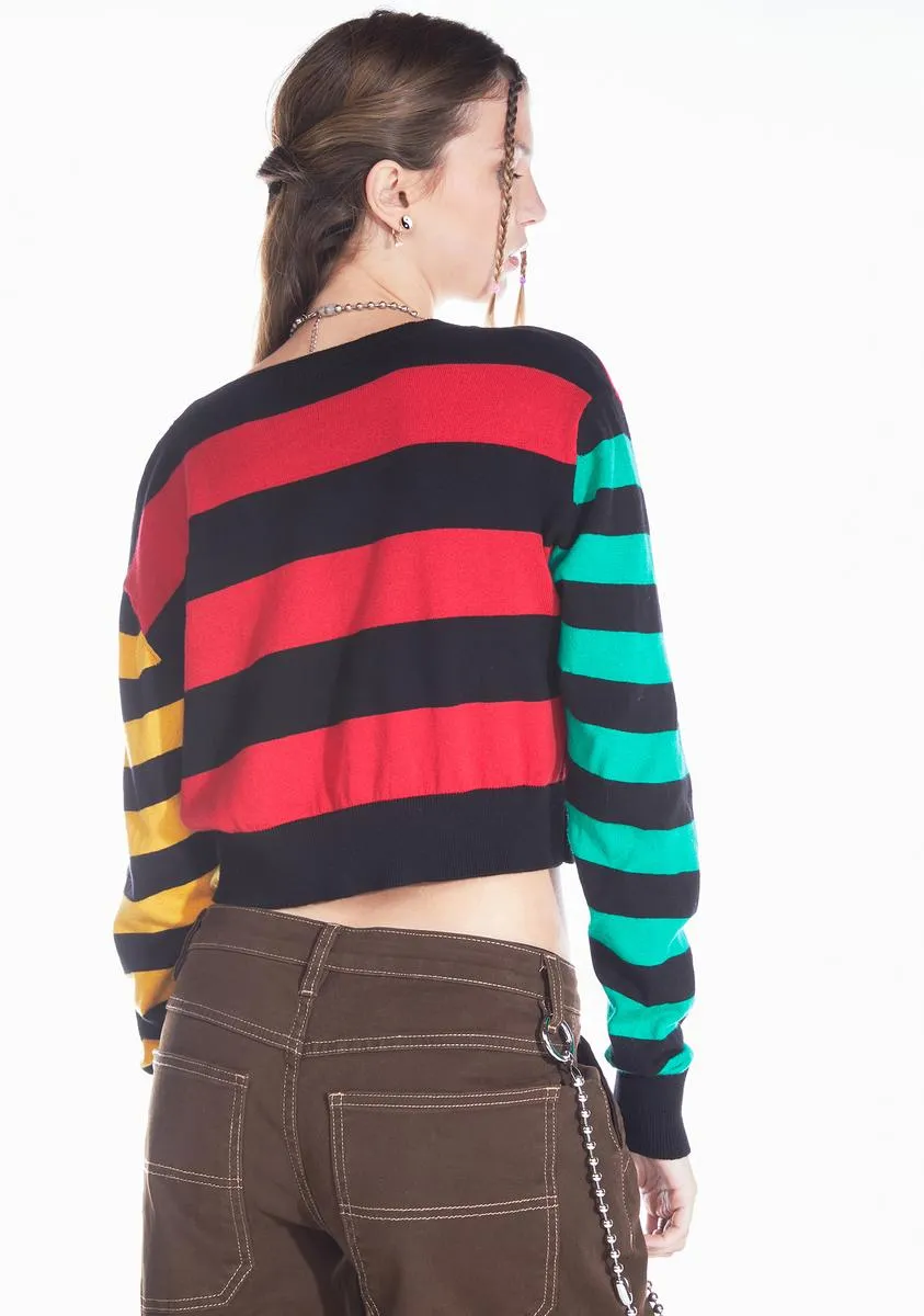 Hey Home Skillet Striped Cardigan sold by Dolls Kill product image thumbnail 4