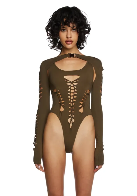 Delicate Twist Corset Top sold by Dolls Kill