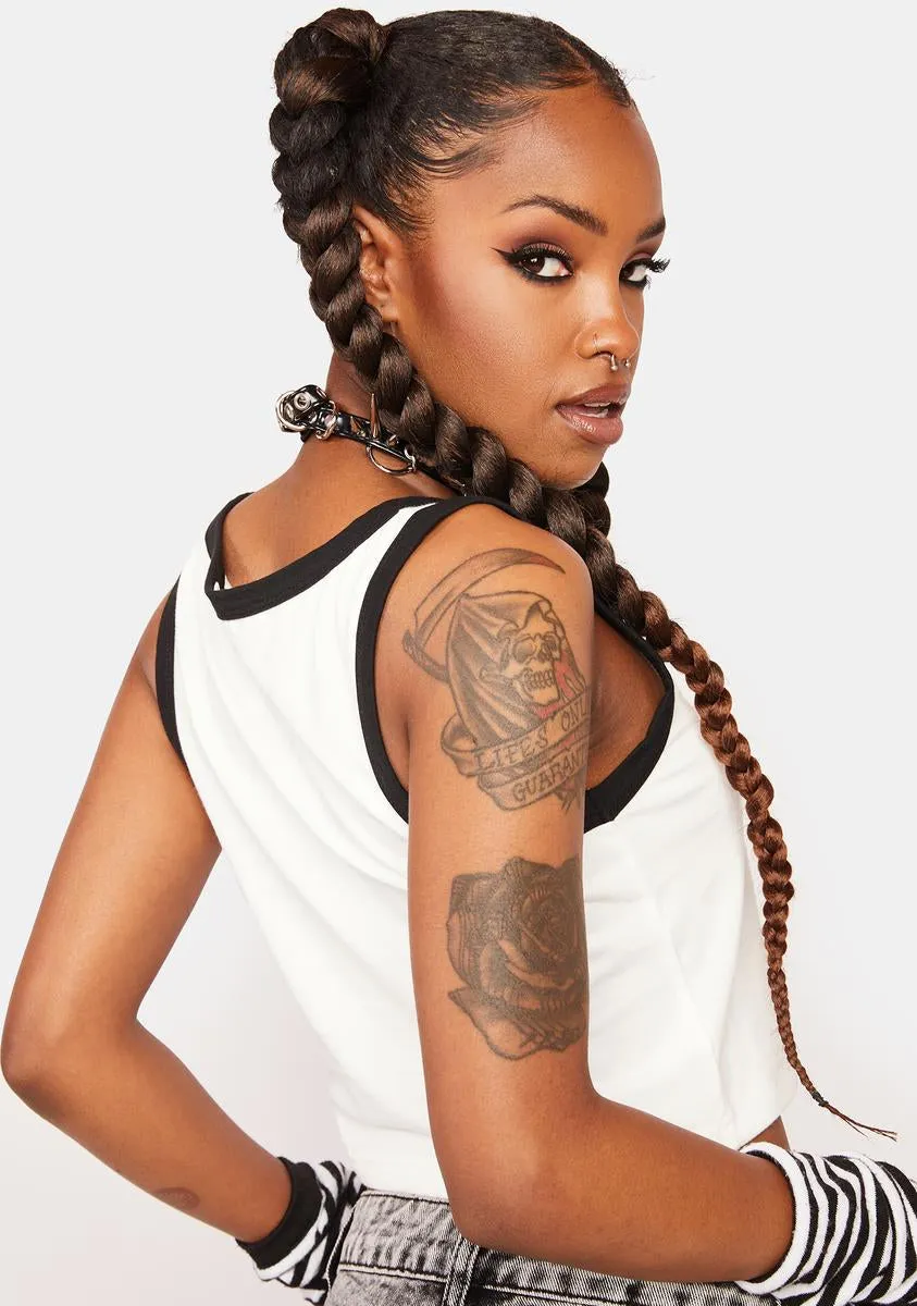 Bat Contrast Goth Tank sold by Dolls Kill product image thumbnail 4