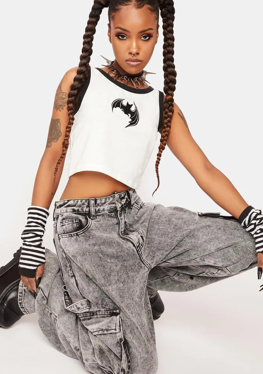 Bat Contrast Goth Tank sold by Dolls Kill product image thumbnail 2