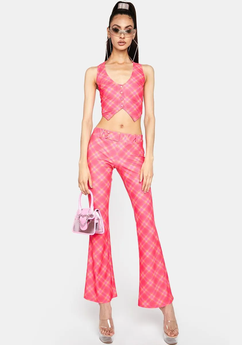 Prep Obsessed Flared Pants sold by Dolls Kill product image thumbnail 3