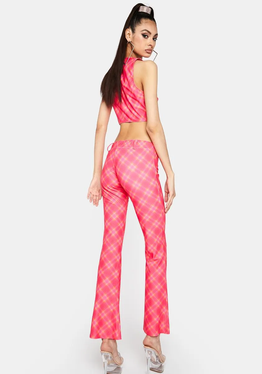 Prep Obsessed Flared Pants sold by Dolls Kill product image thumbnail 4