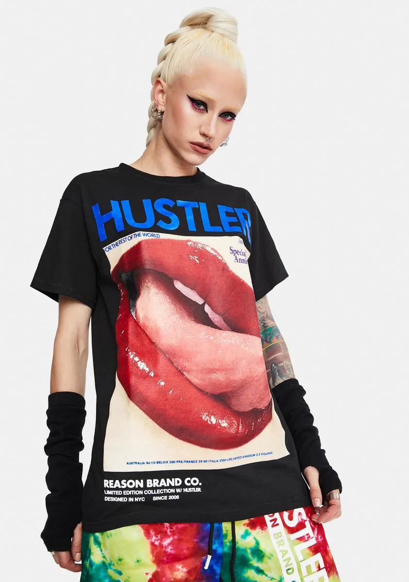 X Hustler Lick Tee sold by Dolls Kill product image thumbnail 2