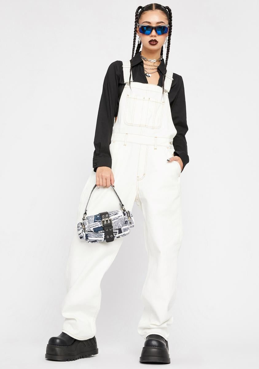 Wide Tapered Overalls sold by Dolls Kill