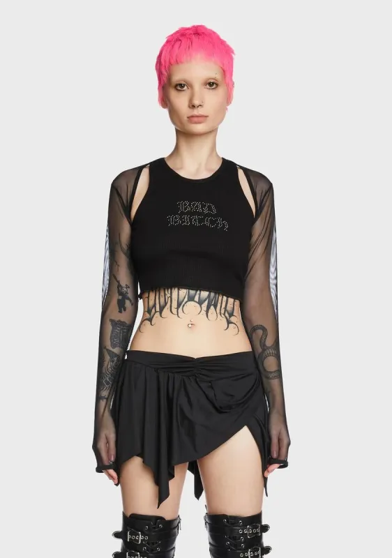Y2K Sheer Shrug sold by Dolls Kill