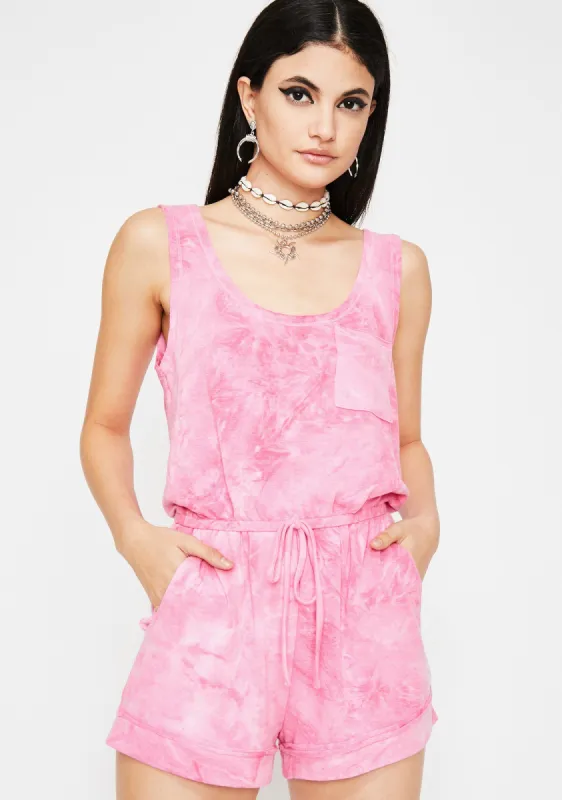 So Breezy Tie Dye Romper sold by Dolls Kill