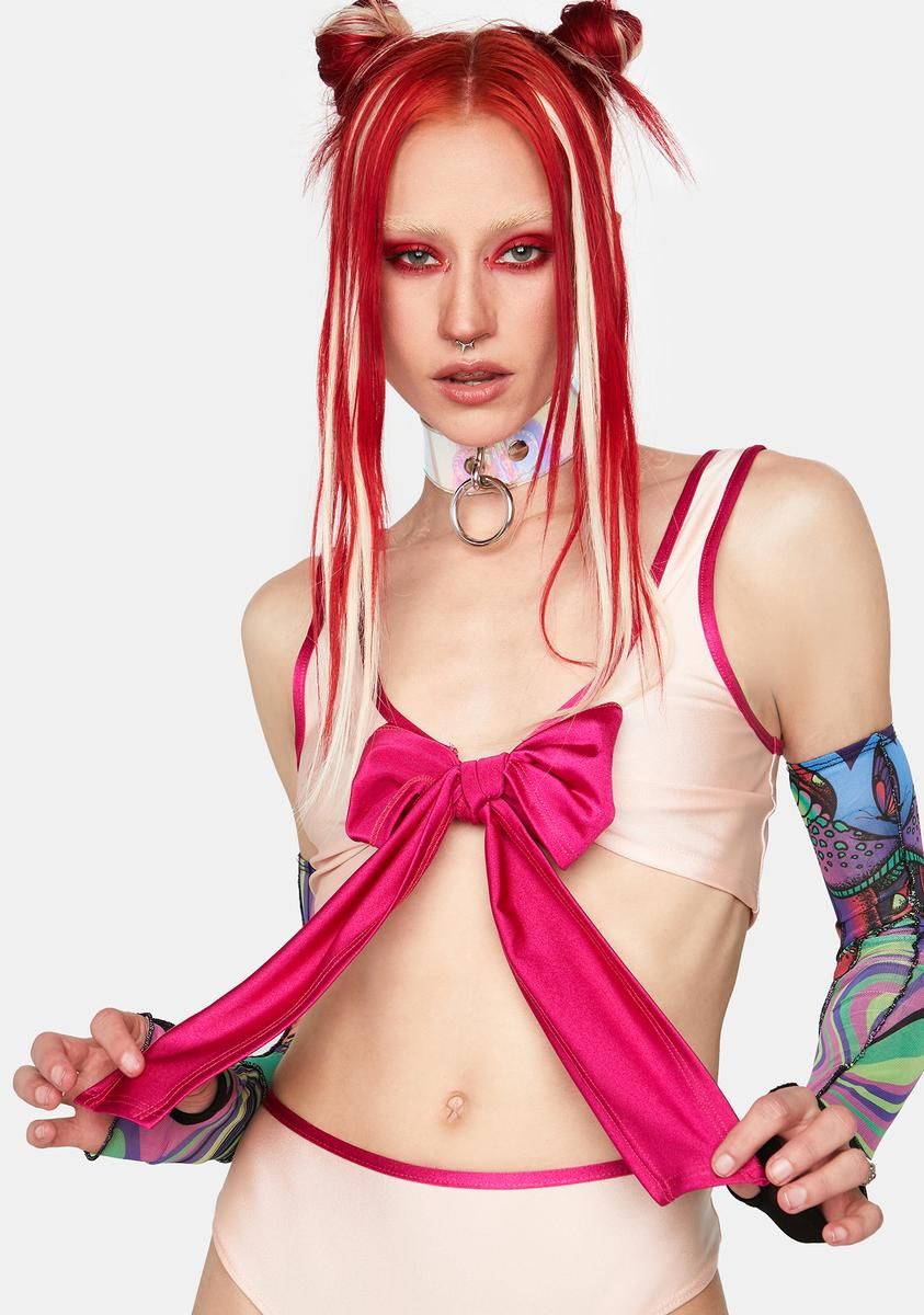 Torn Apart Bra Top sold by Dolls Kill