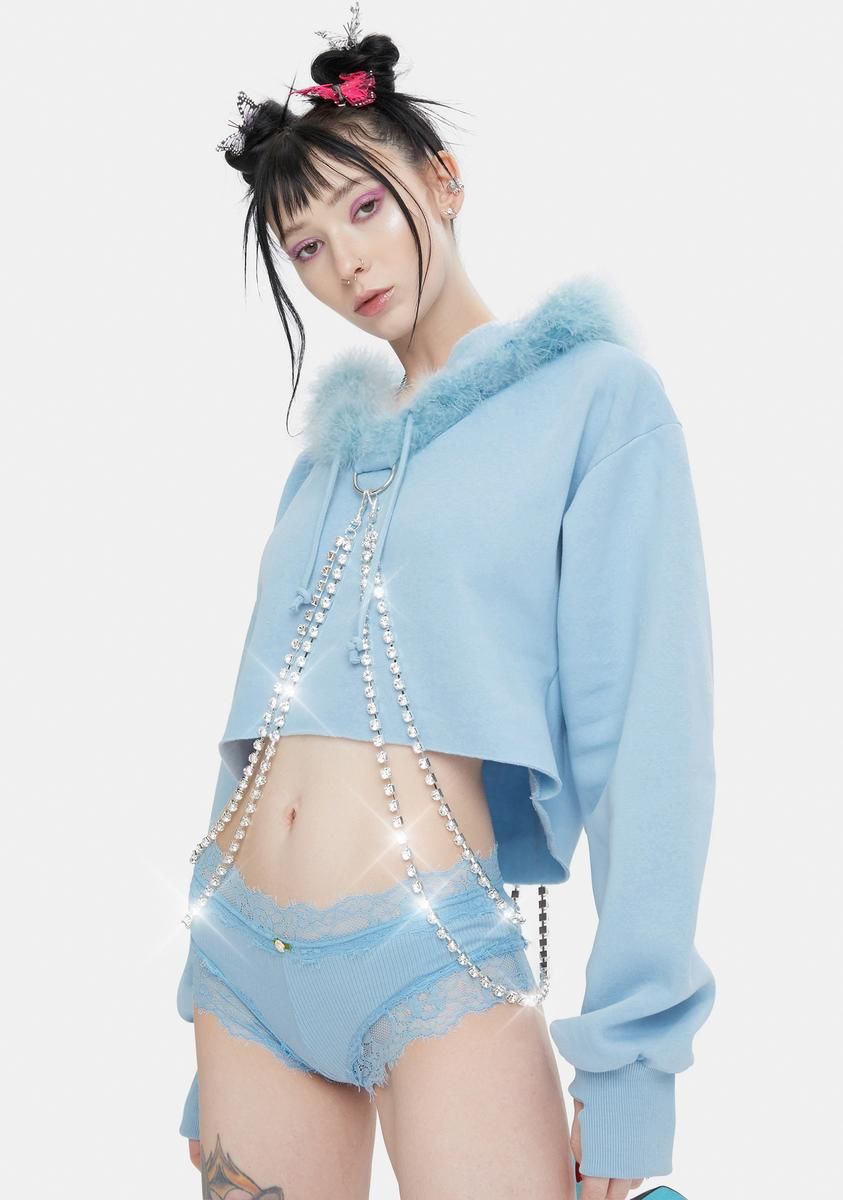 Sky Blinged N' Babied Rhinestone Hoodie sold by Dolls Kill product image thumbnail 2
