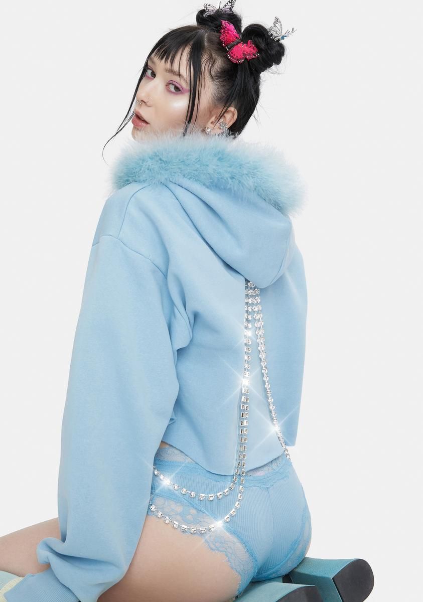 Sky Blinged N' Babied Rhinestone Hoodie sold by Dolls Kill product image thumbnail 4