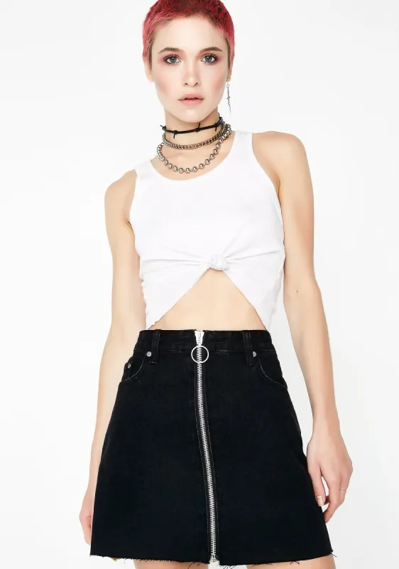 Chaser Zip Skirt sold by Dolls Kill