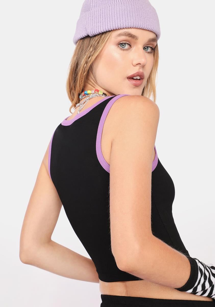 Cupid Embroidered Crop Tank sold by Dolls Kill product image thumbnail 4