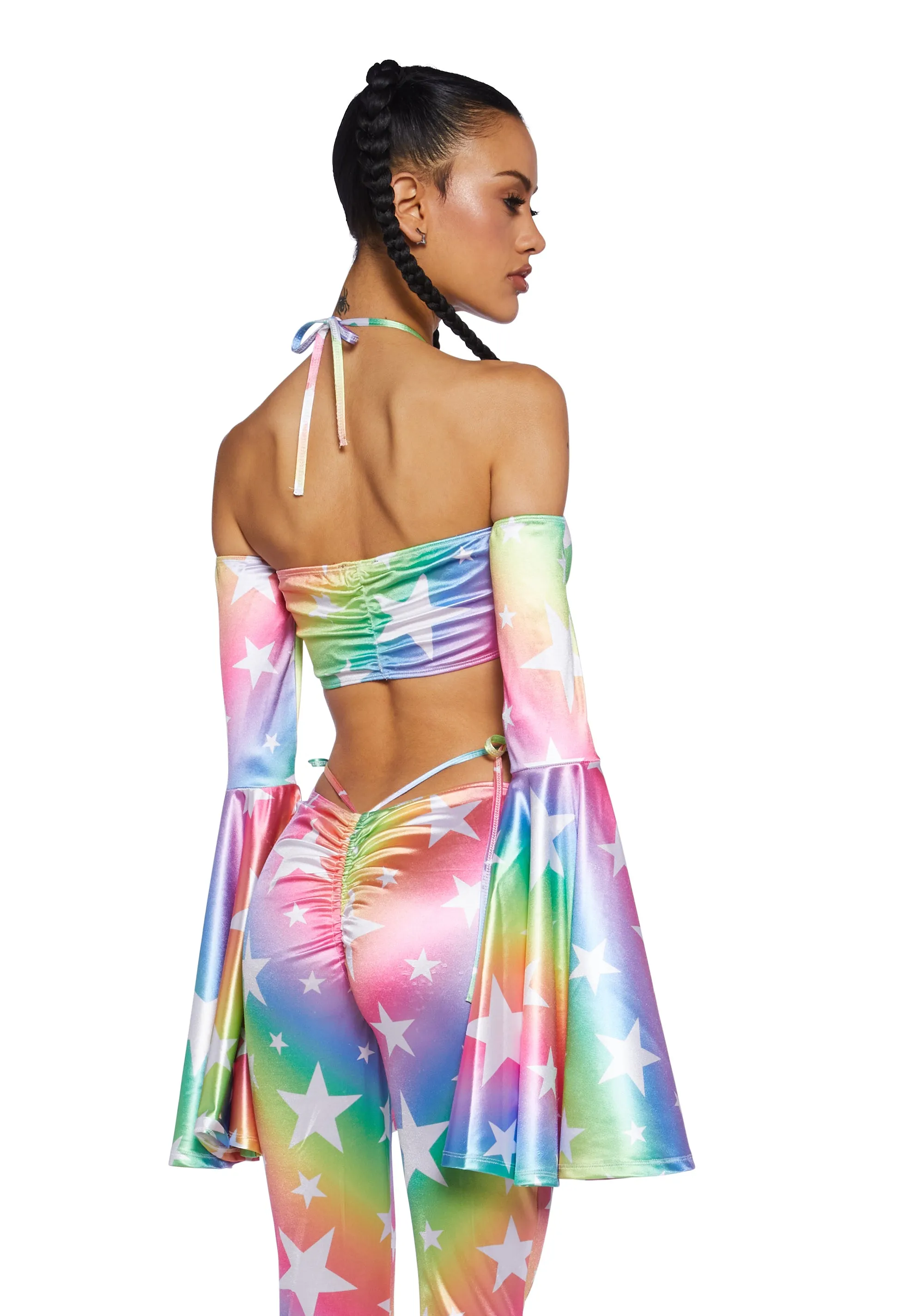 Celestial Stars Bell Sleeve Top sold by Dolls Kill product image thumbnail 4