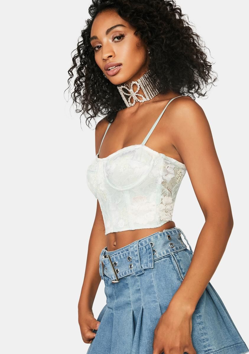 Secret Bloom Lace Bustier sold by Dolls Kill product image thumbnail 2