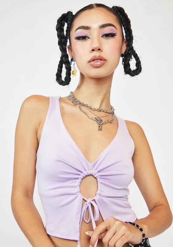 All’s Fair Keyhole Crop Top sold by Dolls Kill